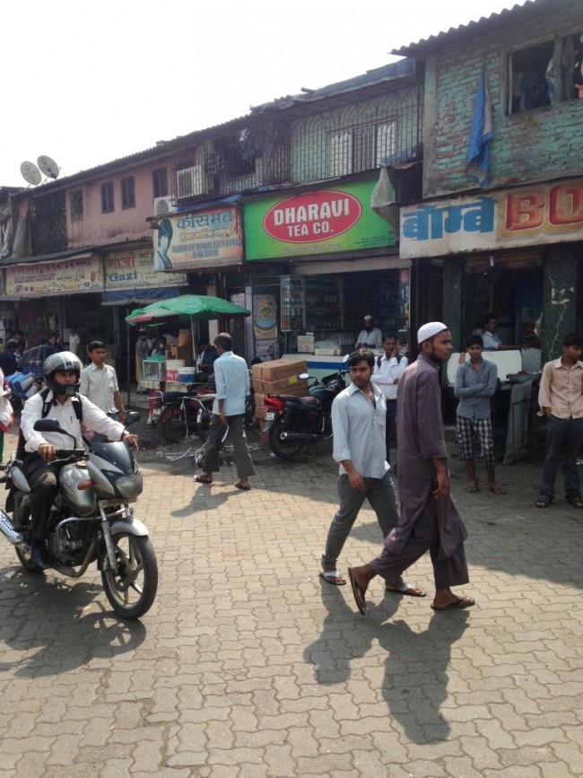 One of the entrances to Dharavi Slum